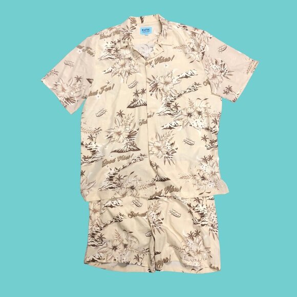 Malibu Beach Club “Good Vibes Island” Matching Set | Size L | Tropical Floral - Picture 2 of 13